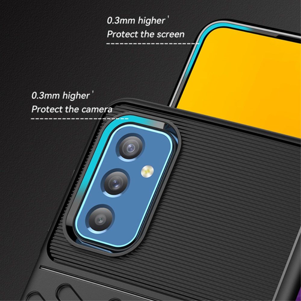 Samsung Galaxy M52 5G Hoesje Twill Thunder TPU Back Cover Zwart afbeelding 7