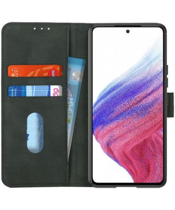 KHAZNEH Samsung Galaxy A53 Hoesje Wallet Book Case Groen Hoesjes