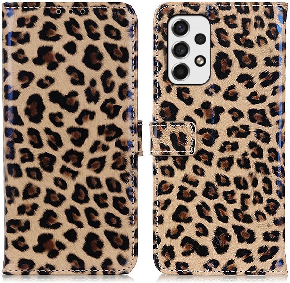 Samsung Galaxy A53 Hoesje Book Case met Luipaard Print afbeelding 3