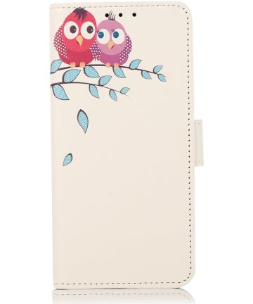Samsung Galaxy A53 Hoesje Portemonnee Book Case met Uil Print Hoesjes