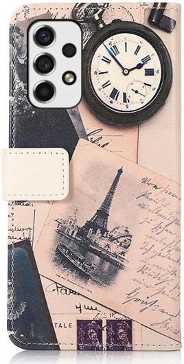 Samsung Galaxy A53 Hoesje Portemonnee Book Case met Eiffeltoren Print afbeelding 3