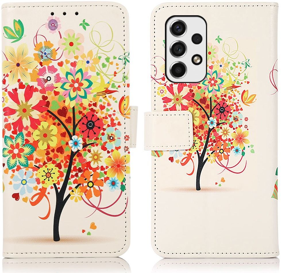 Samsung Galaxy A53 Hoesje Portemonnee Book Case met Tree Print afbeelding 6