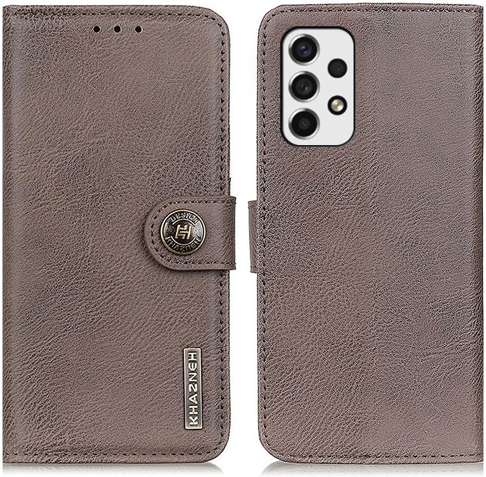KHAZNEH Samsung Galaxy A53 Hoesje Wallet Book Case Kunstleer Grijs afbeelding 6