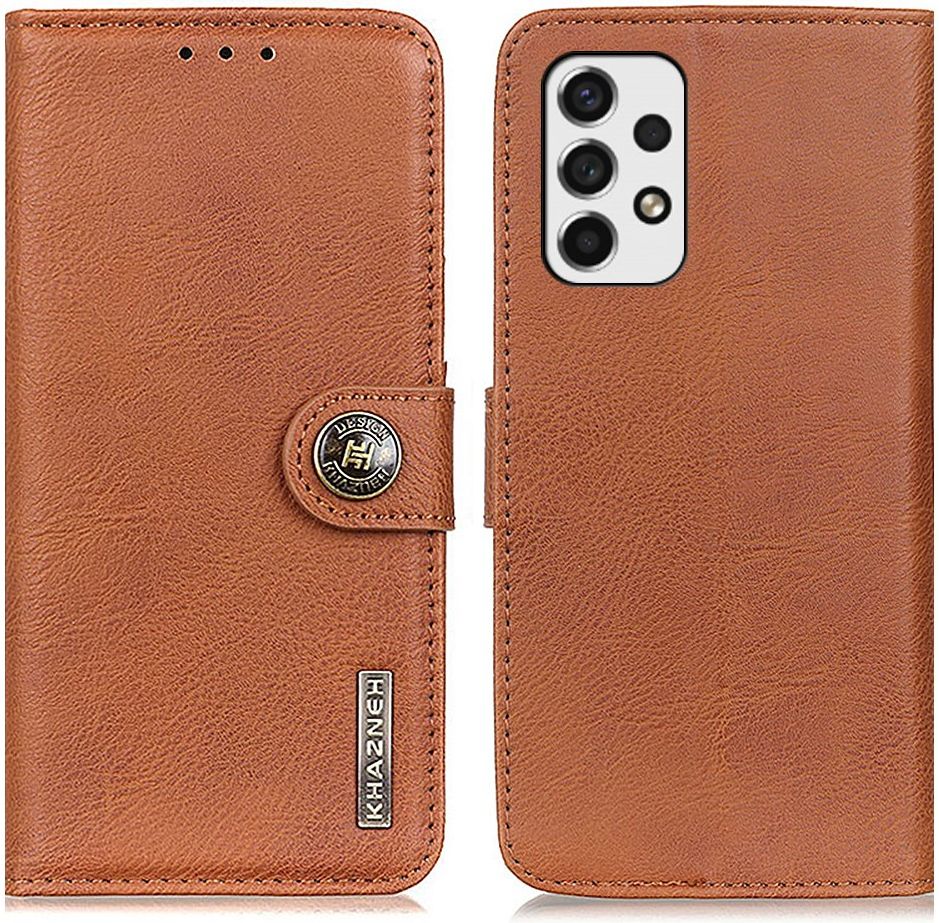 KHAZNEH Samsung Galaxy A53 Hoesje Wallet Book Case Kunstleer Bruin afbeelding 6