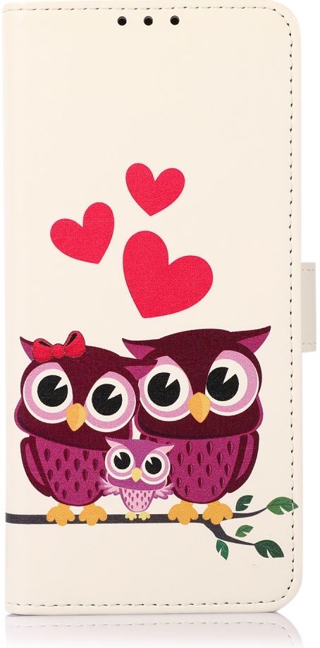 Samsung Galaxy A53 Book Case Hoesje Wallet met Uilen Print afbeelding 1