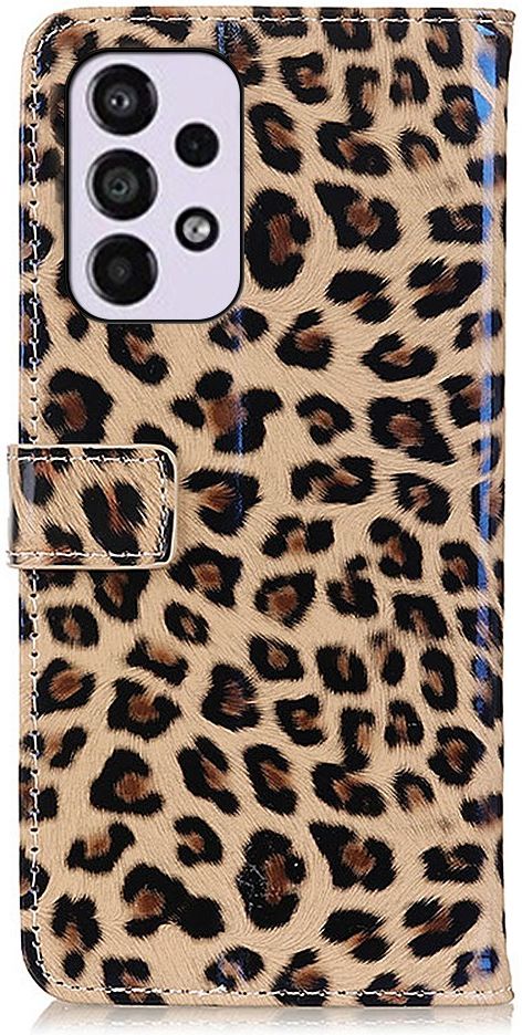 Samsung Galaxy A33 Hoesje Portemonnee Book Case Luipaard Print afbeelding 5