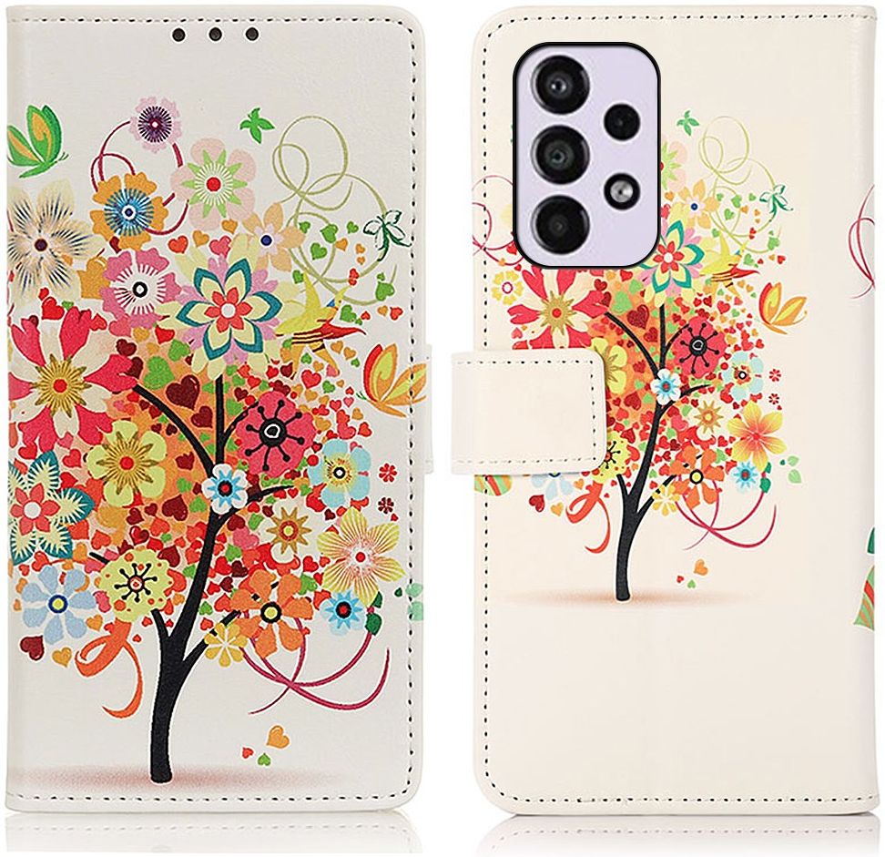 Samsung Galaxy A33 Hoesje Portemonnee Book Case Blossom Print afbeelding 3