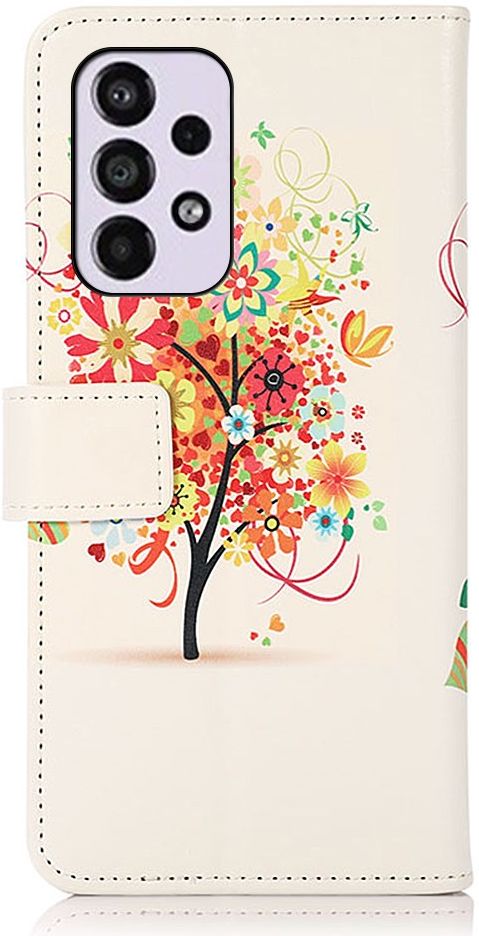 Samsung Galaxy A33 Hoesje Portemonnee Book Case Blossom Print afbeelding 4