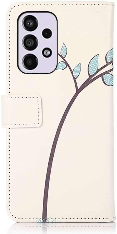 Samsung Galaxy A33 Hoesje Portemonnee Book Case Uil Print afbeelding 4