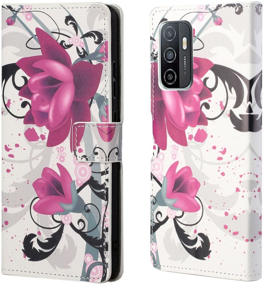 Samsung Galaxy A33 Hoesje Portemonnee Book Case Bloemen Print afbeelding 5