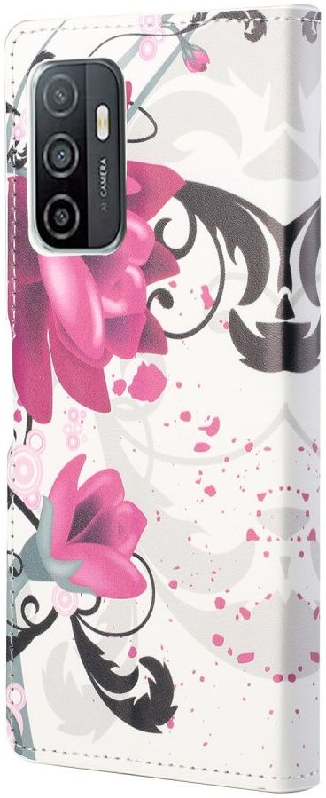 Samsung Galaxy A33 Hoesje Portemonnee Book Case Bloemen Print afbeelding 3