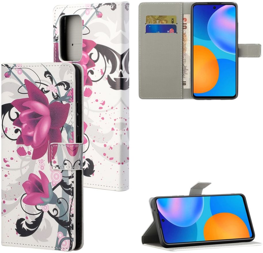 Samsung Galaxy A33 Hoesje Portemonnee Book Case Bloemen Print afbeelding 6