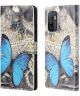 Samsung Galaxy A33 Hoesje Portemonnee Book Case Butterfly Print