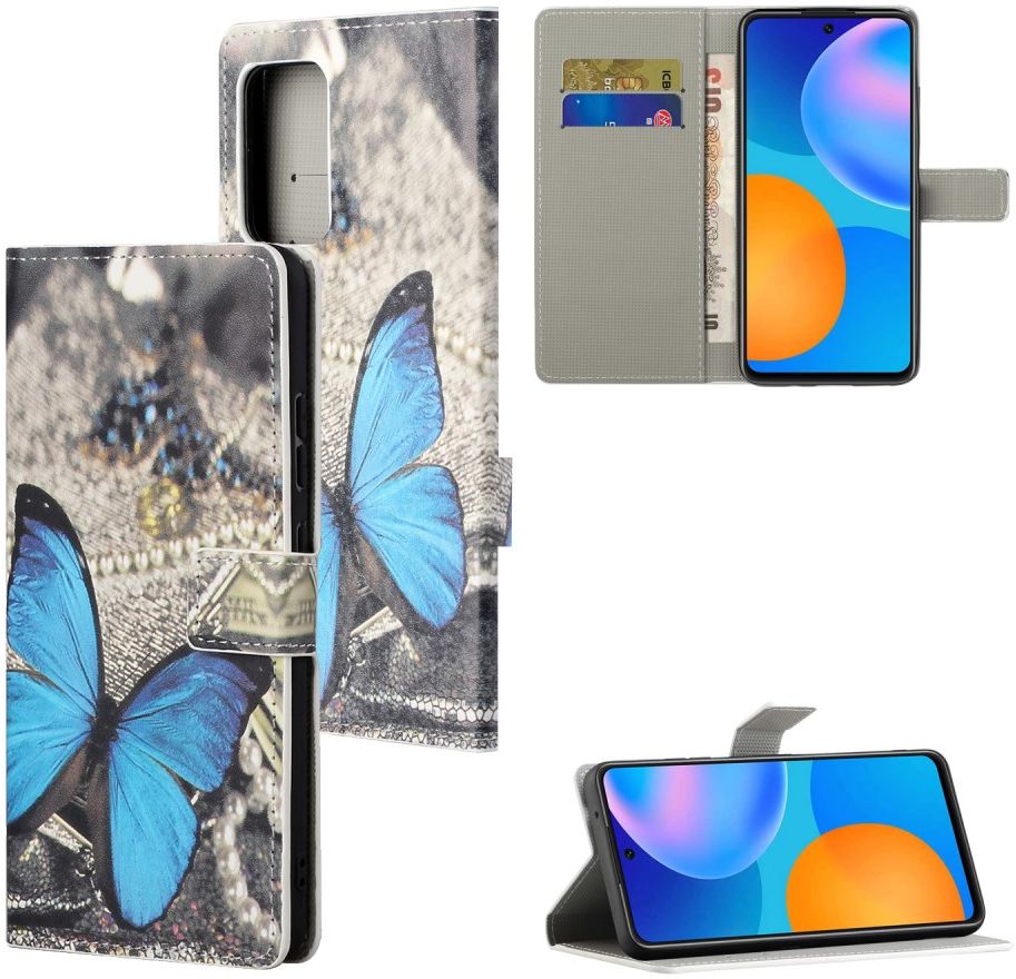 Samsung Galaxy A33 Hoesje Portemonnee Book Case Butterfly Print afbeelding 6