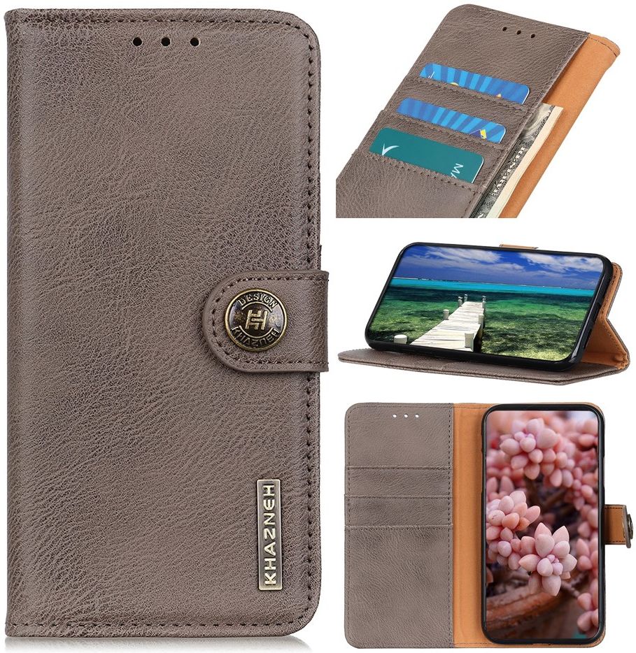KHAZNEH Samsung Galaxy A33 Hoesje Portemonnee Book Case Grijs afbeelding 5