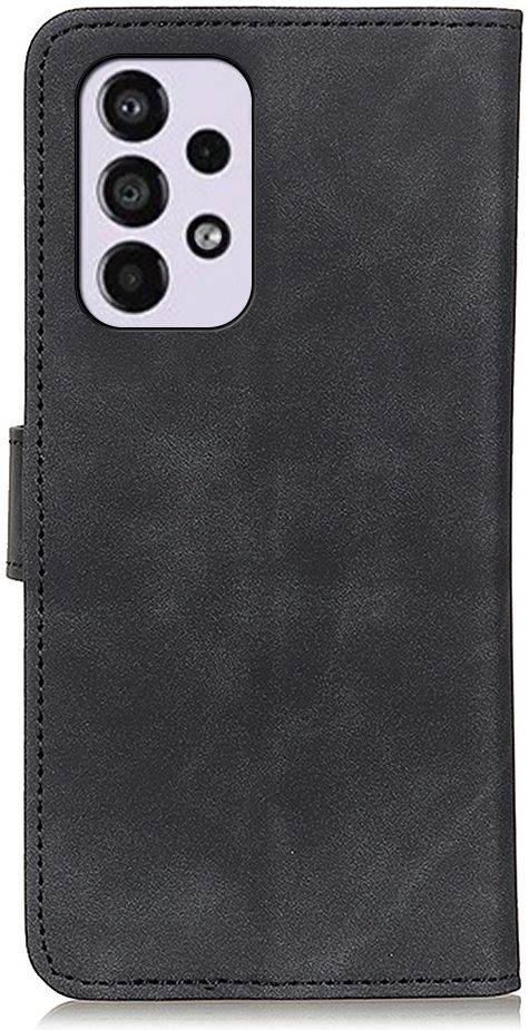 KHAZNEH Samsung Galaxy A33 Hoesje Retro Wallet Book Case Zwart afbeelding 6