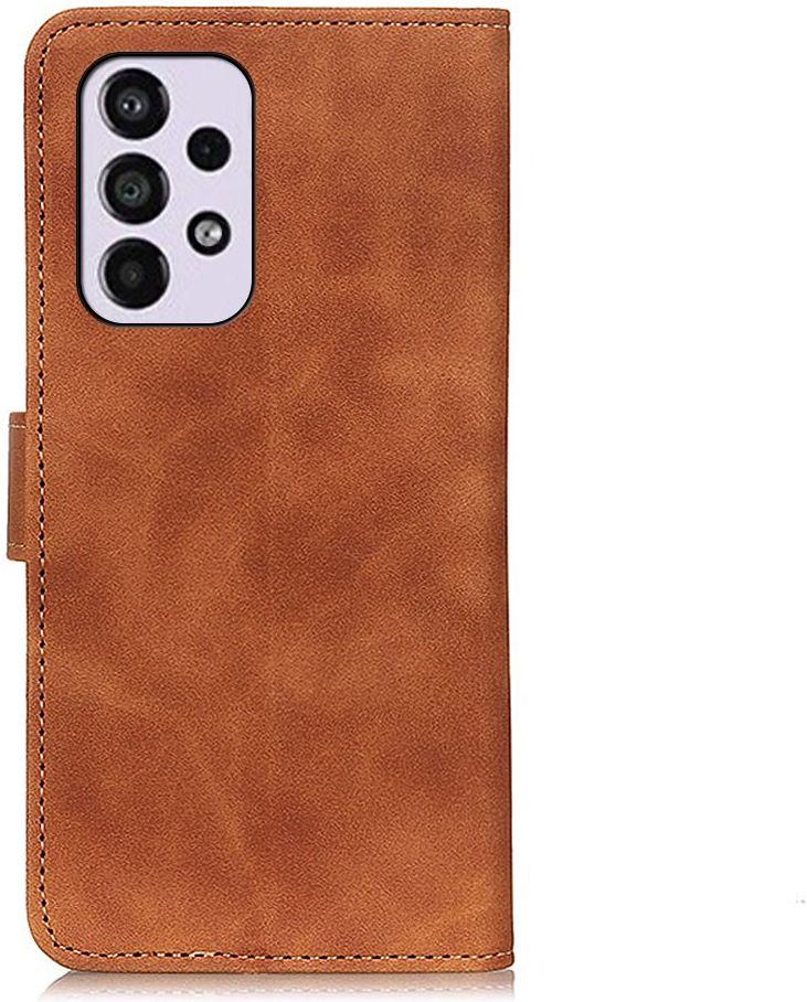 KHAZNEH Samsung Galaxy A33 Hoesje Retro Wallet Book Case Bruin afbeelding 6