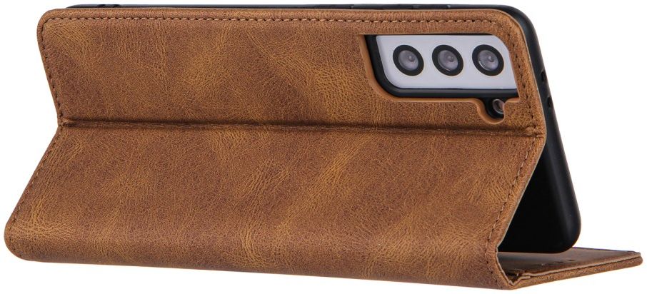 Samsung Galaxy S22 Hoesje Book Case met Pasjes Kunstleer Bruin afbeelding 6