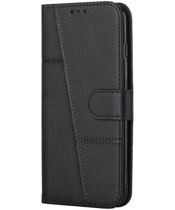 Samsung Galaxy S22 Hoesje Wallet Book Case Kunstleer Zwart Hoesjes