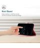 Samsung Galaxy S22 Hoesje Wallet Book Case Kunstleer Roze Goud