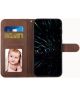 Samsung Galaxy S22 Ultra Hoesje Wallet Book Case Kunstleer Bruin