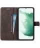 AZNS Samsung Galaxy S22 Plus Hoesje Wallet Book Case Kunstleer Bruin