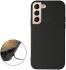 Samsung Galaxy S22 Hoesje Carbon Fiber Back Cover Zwart afbeelding 3