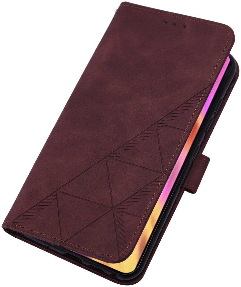 Samsung Galaxy S22 Ultra Hoesje Book Case met Koord Kunstleer Rood afbeelding 4
