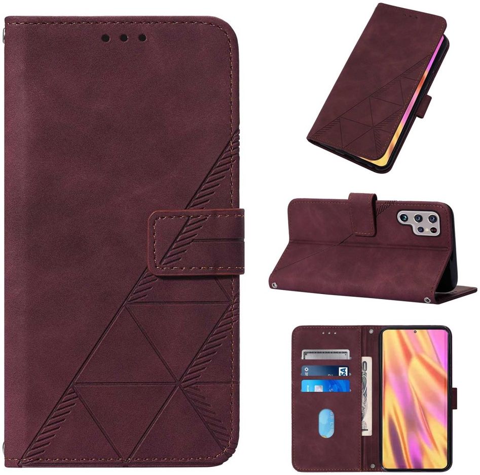 Samsung Galaxy S22 Ultra Hoesje Book Case met Koord Kunstleer Rood afbeelding 7