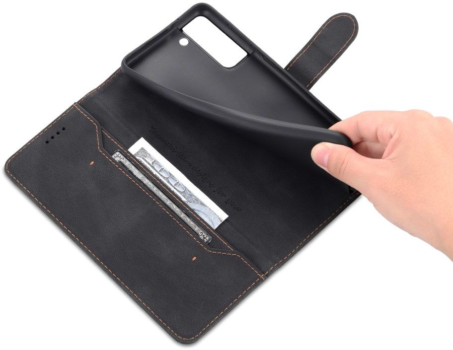 AZNS Samsung Galaxy S22 Hoesje Wallet Book Case Kunstleer Zwart afbeelding 8
