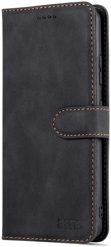 AZNS Samsung Galaxy S22 Hoesje Wallet Book Case Kunstleer Zwart afbeelding 5