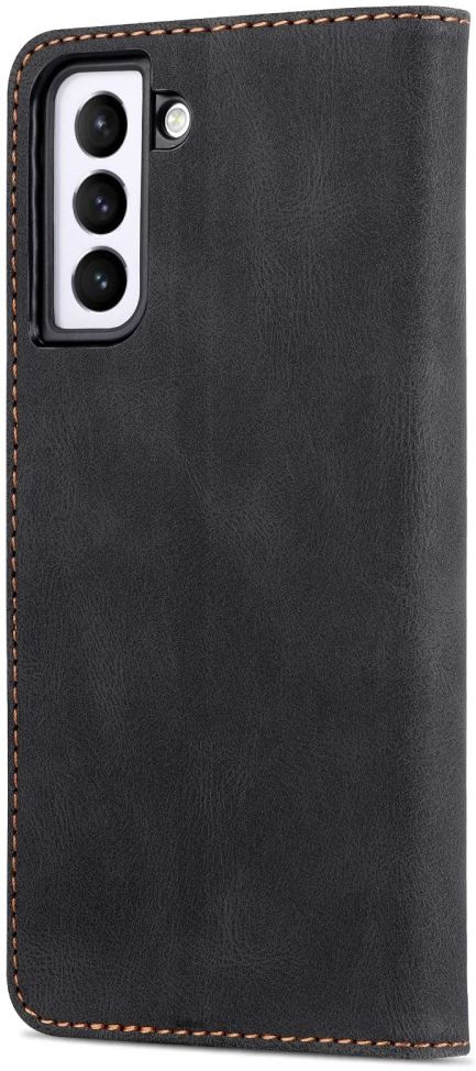 AZNS Samsung Galaxy S22 Hoesje Wallet Book Case Kunstleer Zwart afbeelding 6