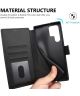 Samsung Galaxy S22 Ultra Hoesje RFID Portemonnee Book Case Zwart