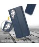Samsung Galaxy S22 Ultra Hoesje RFID Portemonnee Book Case Blauw