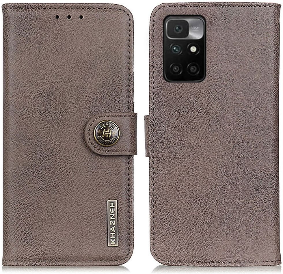 KHAZNEH Xiaomi Redmi 10 Hoesje Portemonnee Book Case Grijs afbeelding 2
