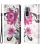 Xiaomi Redmi 10 Hoesje Portemonnee Book Case met Flower Print