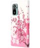Xiaomi Redmi 10 Hoesje Portemonnee Book Case met Blossom Print