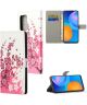 Xiaomi Redmi 10 Hoesje Portemonnee Book Case met Blossom Print