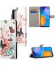 Xiaomi Redmi 10 Hoesje Portemonnee Book Case met Butterfly Print