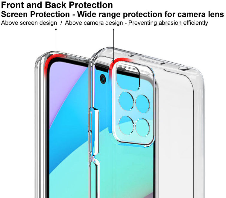 Imak UX-5 Xiaomi Redmi 10 Hoesje Flexibel en Dun TPU Transparant afbeelding 3