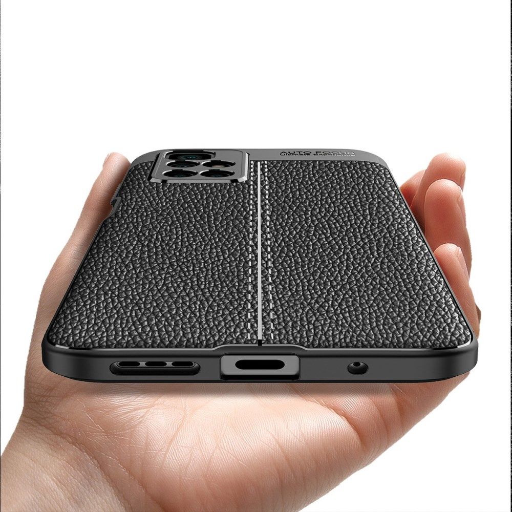 Xiaomi Redmi 10 Hoesje TPU Back Cover Kunstleer Textuur Blauw afbeelding 7