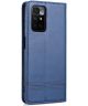 AZNS Xiaomi Redmi 10 Hoesje Portemonnee Book Case Kunstleer Blauw