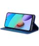 AZNS Xiaomi Redmi 10 Hoesje Portemonnee Book Case Kunstleer Blauw