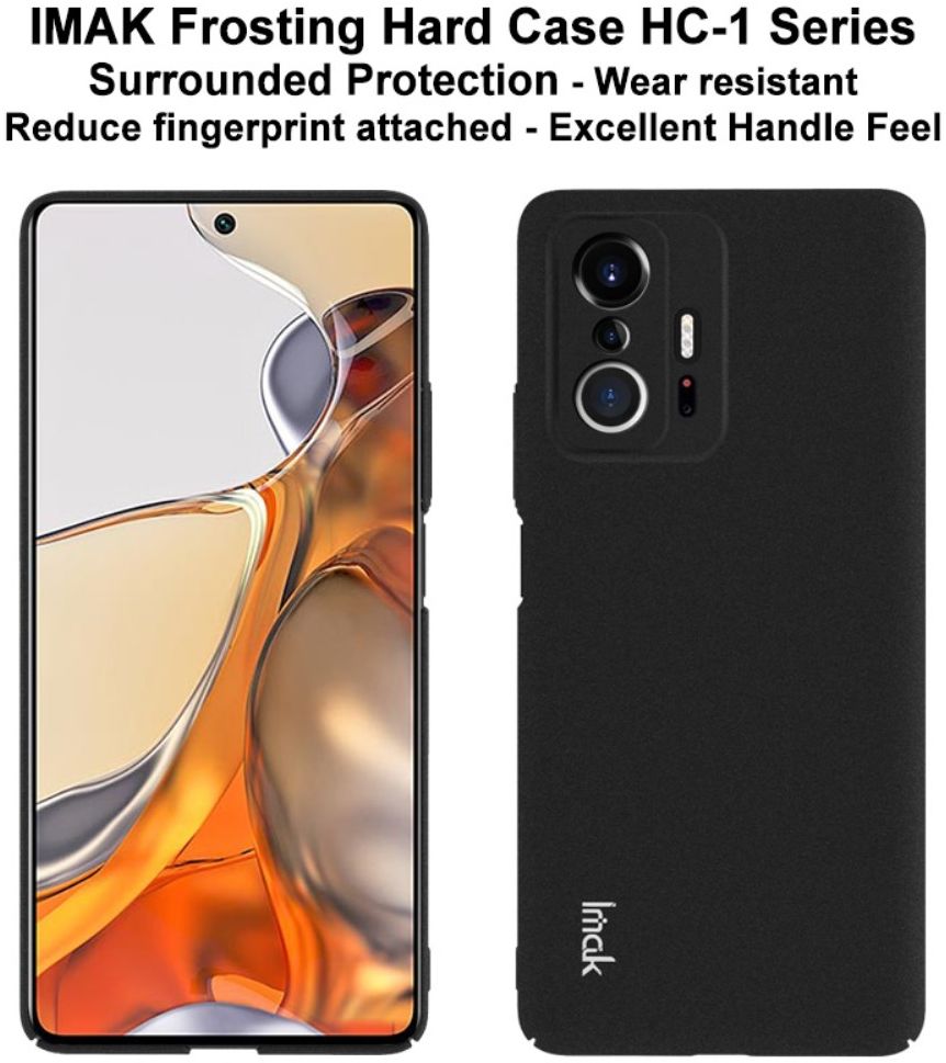 IMAK HC-1 Xiaomi 11T / 11T Pro Hoesje Hard Case Back Cover Zwart afbeelding 6