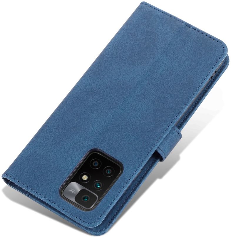 AZNS Xiaomi Redmi 10 Hoesje Wallet Book Case Kunstleer Blauw afbeelding 6