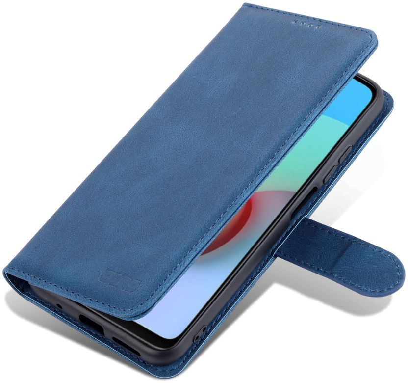 AZNS Xiaomi Redmi 10 Hoesje Wallet Book Case Kunstleer Blauw afbeelding 2