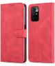 AZNS Xiaomi Redmi 10 Hoesje Wallet Book Case Kunstleer Rood
