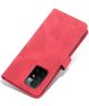 AZNS Xiaomi Redmi 10 Hoesje Wallet Book Case Kunstleer Rood