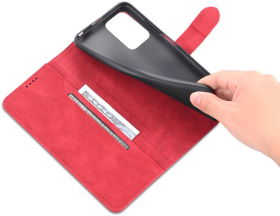AZNS Xiaomi Redmi 10 Hoesje Wallet Book Case Kunstleer Rood afbeelding 11