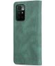 AZNS Xiaomi Redmi 10 Hoesje Wallet Book Case Kunstleer Groen